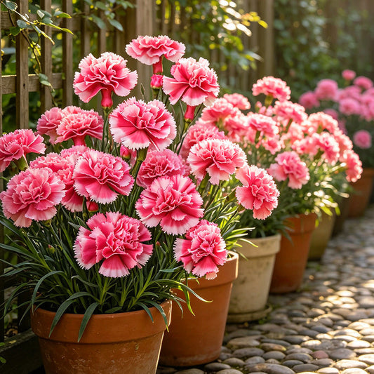 Pink White Two-Tone Carnation Seeds