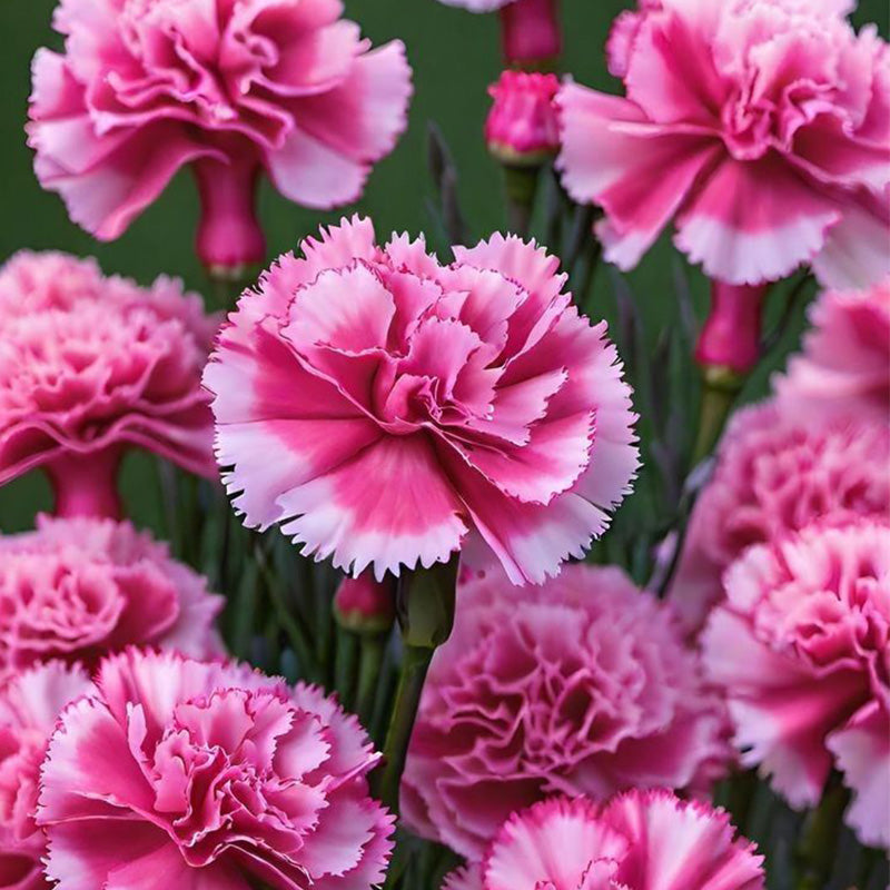 Pink White Two-Tone Carnation Seeds