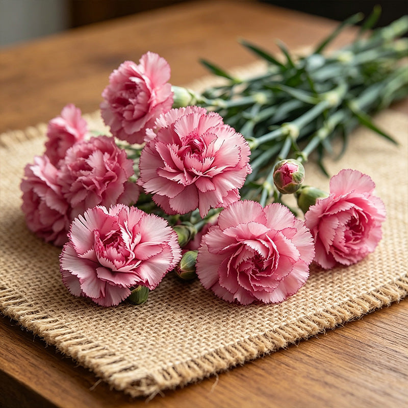 Blush Pink Magenta-Edged Carnation Seeds