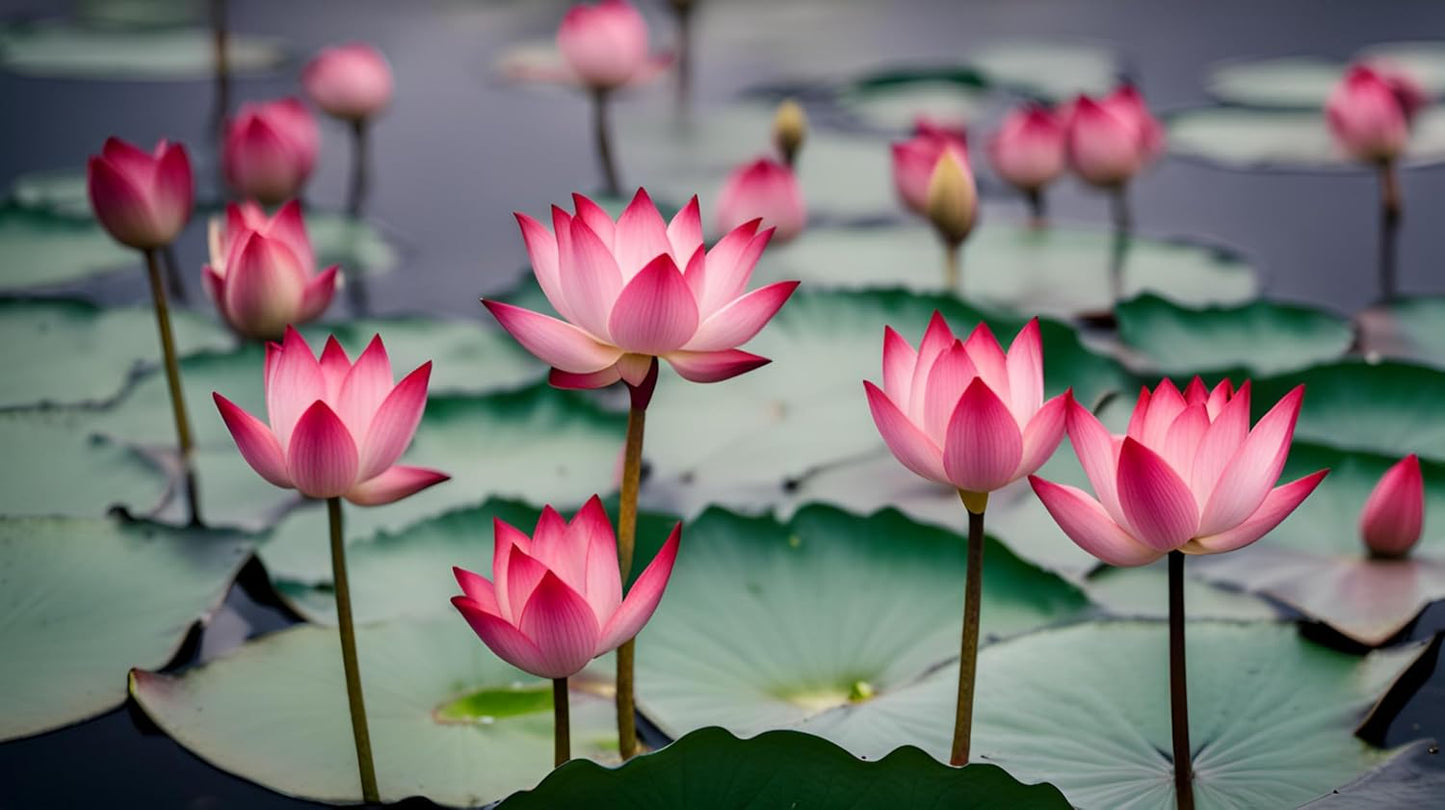 35 Pcs Mix Bowl Lotus Seeds, Water Lilys Flower Plant, Lotus Seeds for Planting Water Features Fresh Garden Seeds Non GMO Indoor and Outdoor