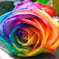 Rainbow Rose Seedlings Flower Seeds Perennial Growing Bonsai Corms Tubers Potted Planting Reblooming Fragrant Garden Roots Rhizomes Species Blooms Plant Bulbs Gardening Tree